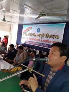 বক্তব্য দিচ্ছেন উপজেলা নির্বাহী অফিসার 